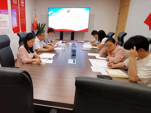 开元网页党支部党纪学习教育专题党员大会