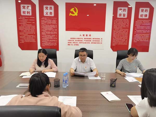 开元网页党支部党纪学习教育专题党员大会